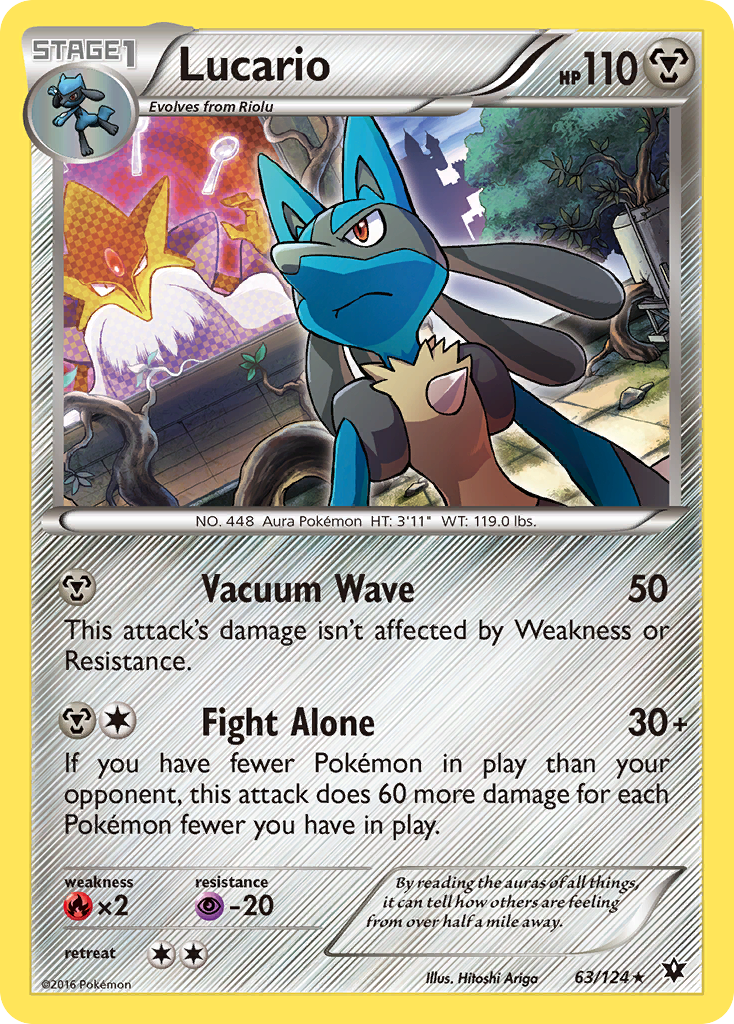 Lucario (63/124) (Cosmos Holo) [XY: Fates Collide] | Event Horizon Hobbies CA