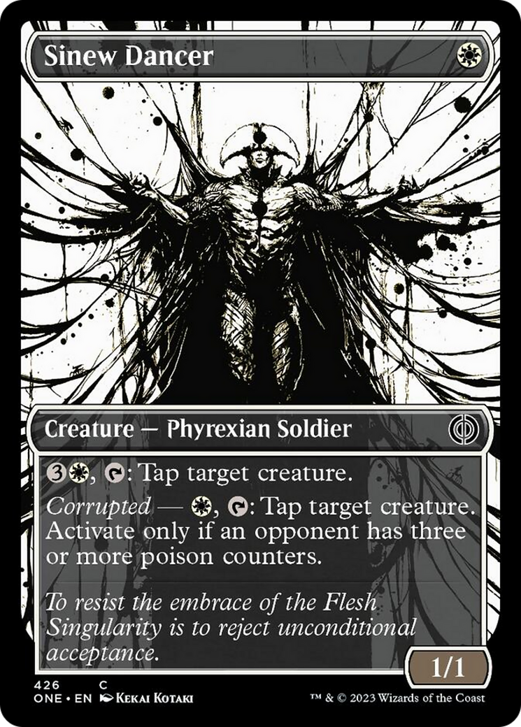 Sinew Dancer (Showcase Ichor Step-and-Compleat Foil) [Phyrexia: All Will Be One] | Event Horizon Hobbies CA