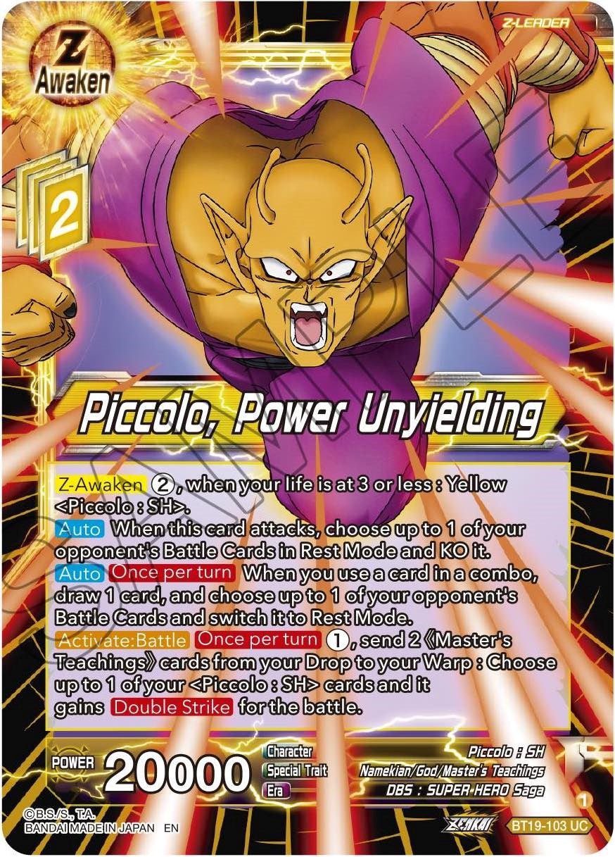 Piccolo, Power Unyielding (BT19-103) [Fighter's Ambition] | Event Horizon Hobbies CA