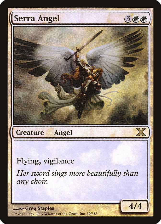 Serra Angel (Premium Foil) [Tenth Edition] | Event Horizon Hobbies CA