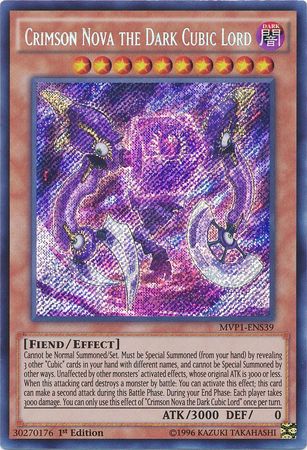 Crimson Nova the Dark Cubic Lord [MVP1-ENS39] Secret Rare | Event Horizon Hobbies CA