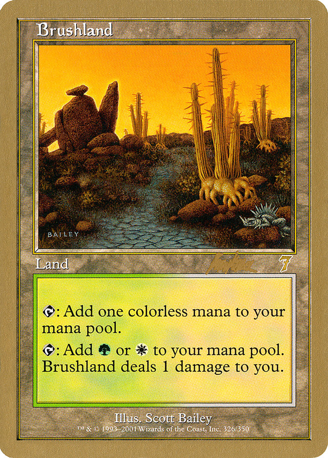 Brushland (Brian Kibler) [World Championship Decks 2002] | Event Horizon Hobbies CA