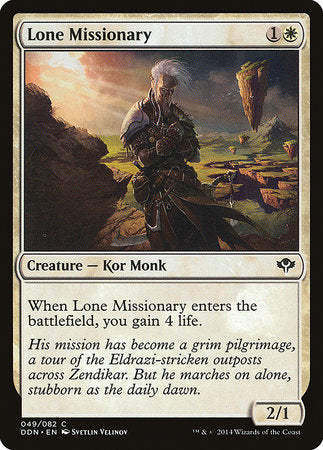 Lone Missionary [Duel Decks: Speed vs. Cunning] | Event Horizon Hobbies CA