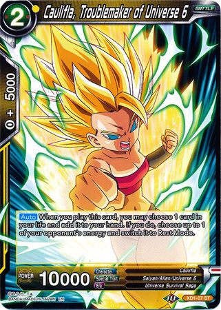 Caulifla, Troublemaker of Universe 6 (XD1-07) [Assault of the Saiyans] | Event Horizon Hobbies CA