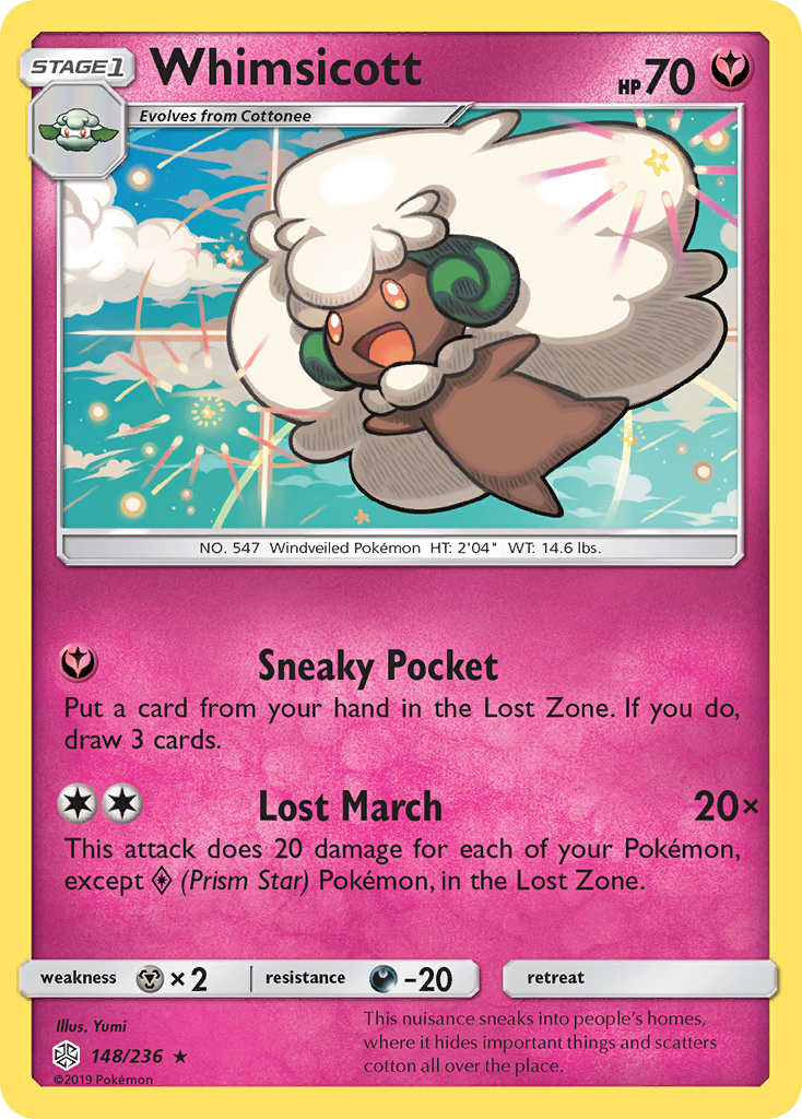 Whimsicott (148/236) [Sun & Moon: Cosmic Eclipse] | Event Horizon Hobbies CA