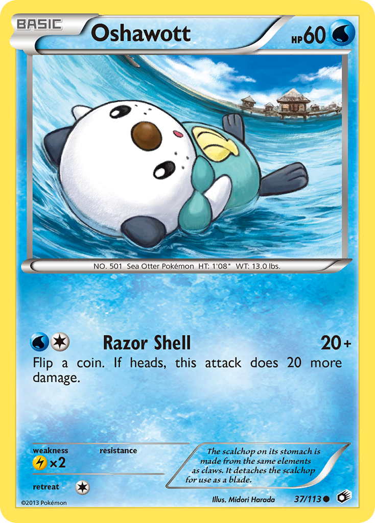 Oshawott (37/113) [Black & White: Legendary Treasures] | Event Horizon Hobbies CA