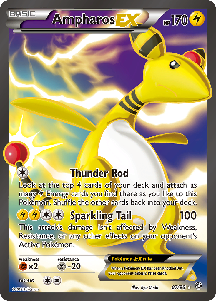 Ampharos EX (87/98) [XY: Ancient Origins] | Event Horizon Hobbies CA