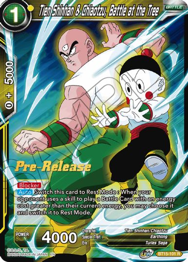 Tien Shinhan & Chiaotzu, Battle at the Tree (BT15-101) [Saiyan Showdown Prerelease Promos] | Event Horizon Hobbies CA