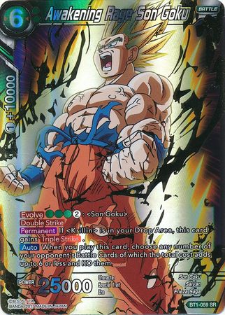 Awakening Rage Son Goku (BT1-059) [Galactic Battle] | Event Horizon Hobbies CA