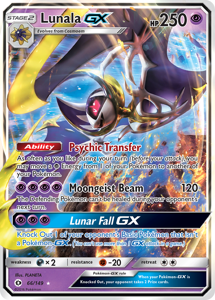 Lunala GX (66/149) [Sun & Moon: Base Set] | Event Horizon Hobbies CA