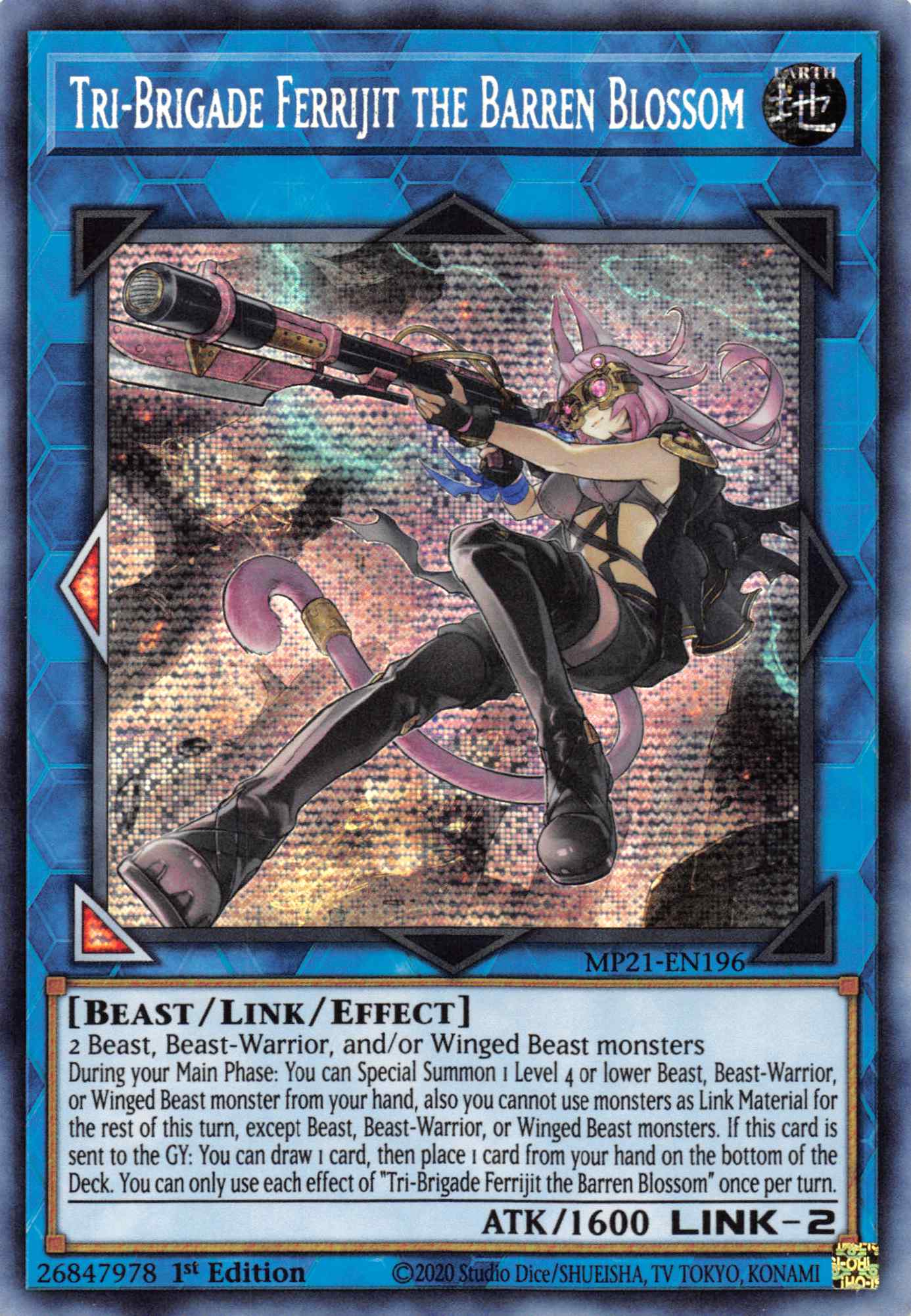 Tri-Brigade Ferrijit the Barren Blossom [MP21-EN196] Prismatic Secret Rare | Event Horizon Hobbies CA