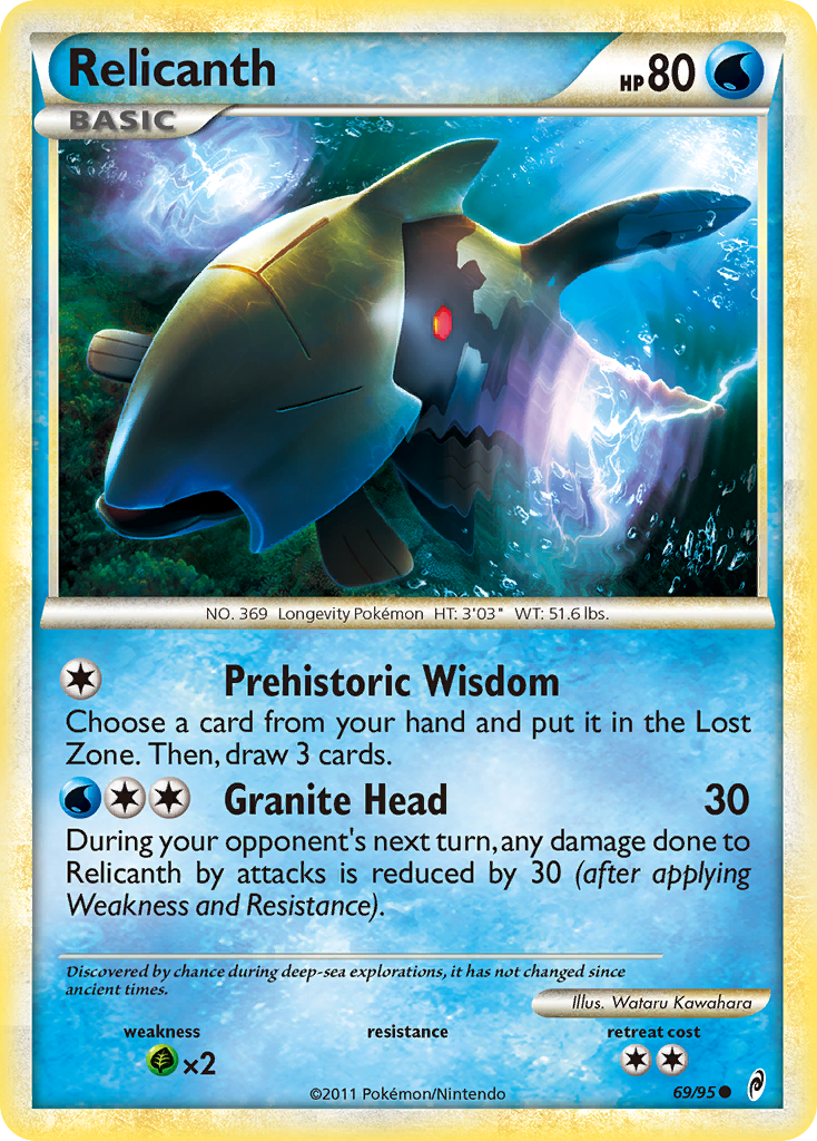 Relicanth (69/95) [HeartGold & SoulSilver: Call of Legends] | Event Horizon Hobbies CA