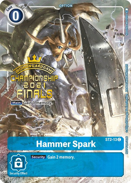 Hammer Spark [ST2-13] (2021 Championship Finals Tamer's Evolution Pack) [Starter Deck: Cocytus Blue Promos] | Event Horizon Hobbies CA