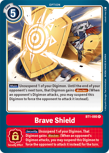 Brave Shield [BT1-095] [Release Special Booster Ver.1.5] | Event Horizon Hobbies CA