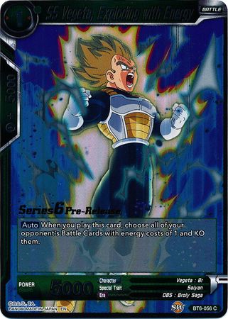 SS Vegeta, Exploding with Energy (BT6-056_PR) [Destroyer Kings Prerelease Promos] | Event Horizon Hobbies CA