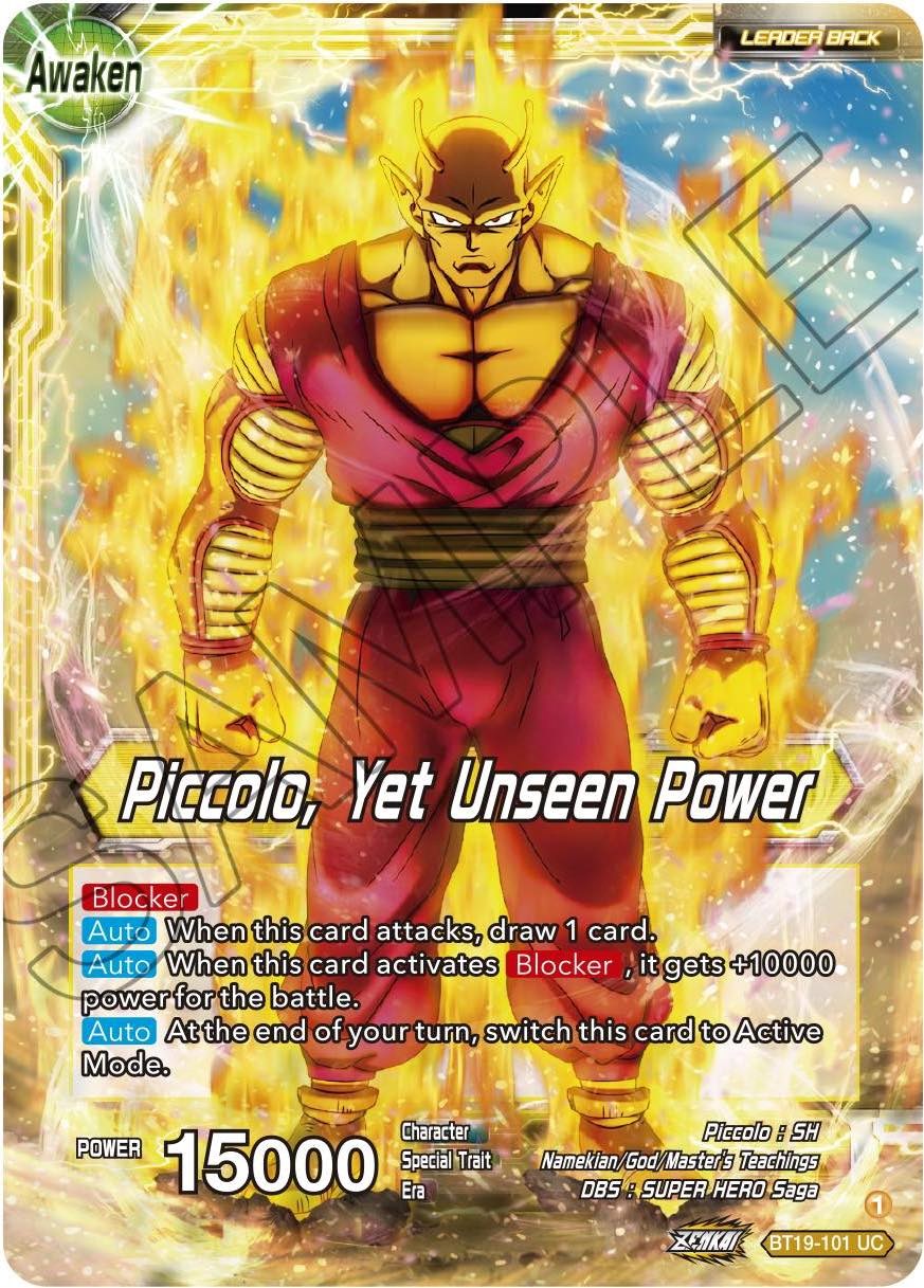 Piccolo // Piccolo, Yet Unseen Power (BT19-101) [Fighter's Ambition] | Event Horizon Hobbies CA