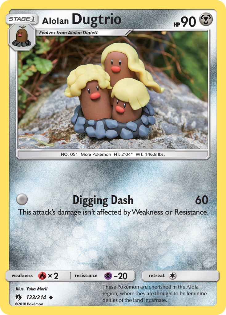 Alolan Dugtrio (123/214) [Sun & Moon: Lost Thunder] | Event Horizon Hobbies CA