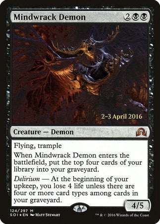 Mindwrack Demon [Shadows over Innistrad Promos] | Event Horizon Hobbies CA