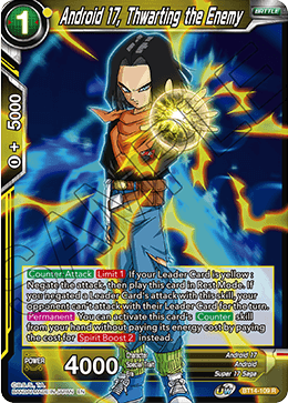 Android 17, Thwarting the Enemy (BT14-109) [Cross Spirits] | Event Horizon Hobbies CA