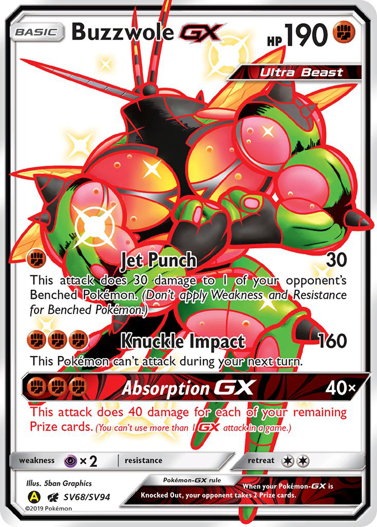 Buzzwole GX (SV68/SV94) [Sun & Moon: Hidden Fates - Shiny Vault] | Event Horizon Hobbies CA