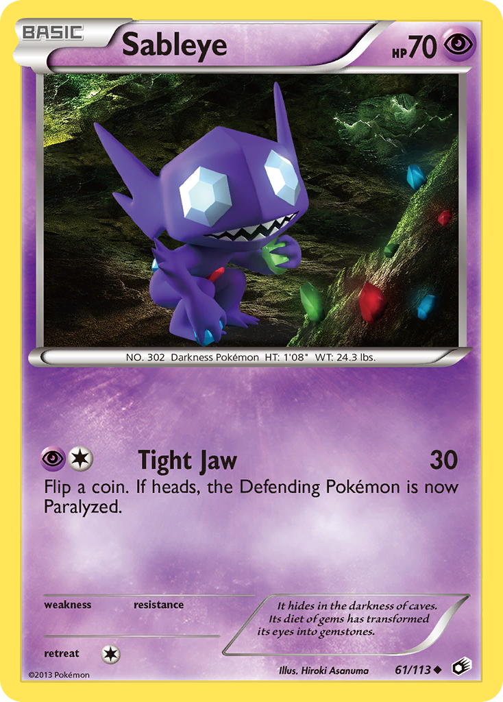 Sableye (61/113) [Black & White: Legendary Treasures] | Event Horizon Hobbies CA