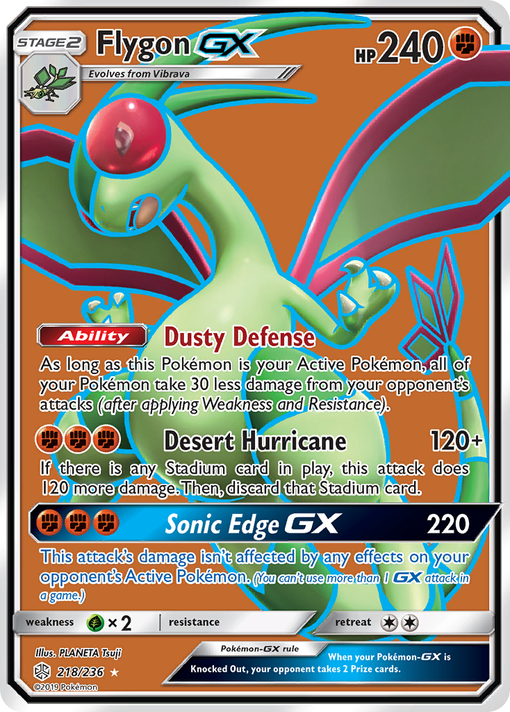 Flygon GX (218/236) [Sun & Moon: Cosmic Eclipse] | Event Horizon Hobbies CA