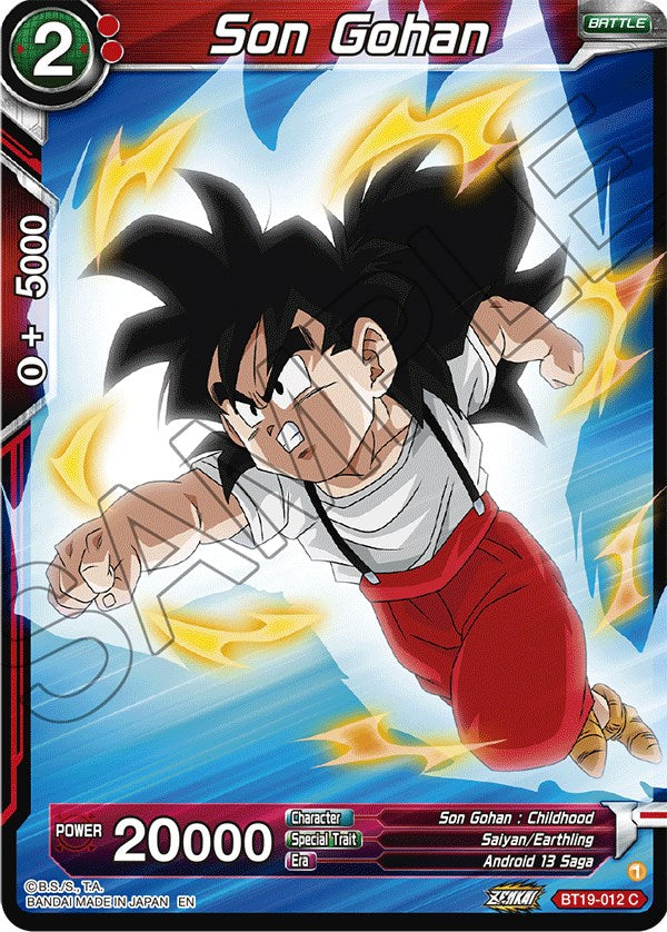 Son Gohan (BT19-012) [Fighter's Ambition] | Event Horizon Hobbies CA