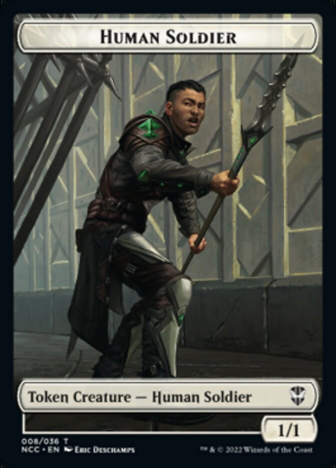 Eldrazi // Human Soldier Double-sided Token [Streets of New Capenna Commander Tokens] | Event Horizon Hobbies CA