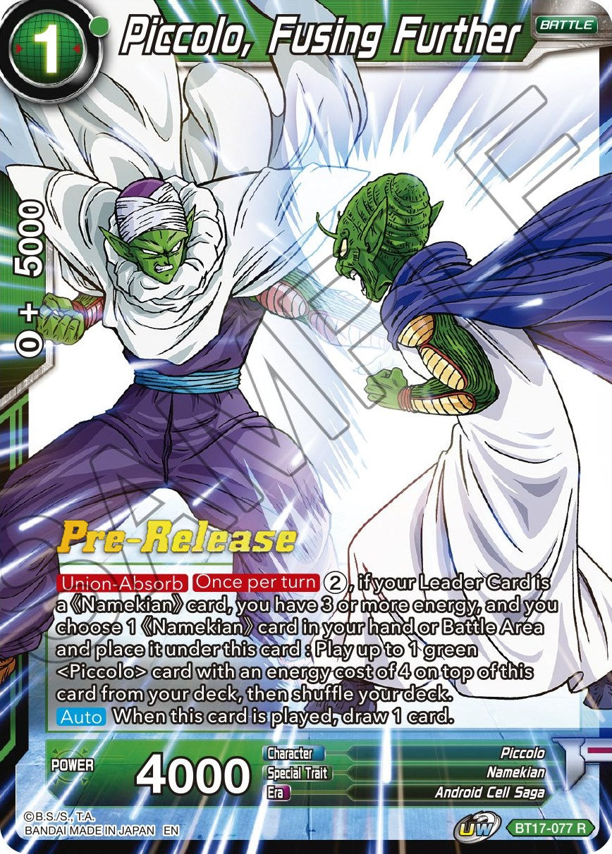 Piccolo, Fusing Further (BT17-077) [Ultimate Squad Prerelease Promos] | Event Horizon Hobbies CA