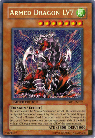 Armed Dragon Lv7 [SD1-ENDE1] Secret Rare | Event Horizon Hobbies CA