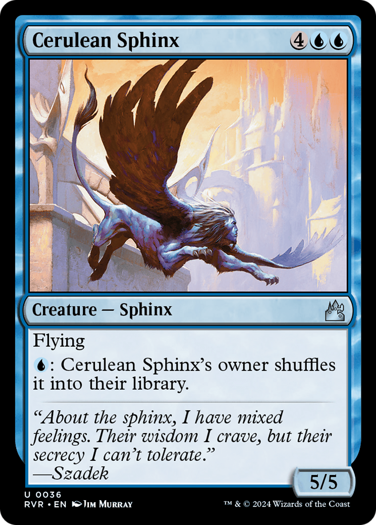 Cerulean Sphinx [Ravnica Remastered] | Event Horizon Hobbies CA