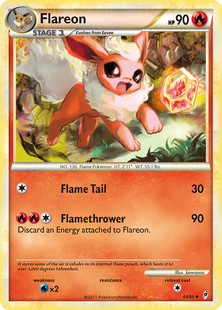 Flareon (44/95) [HeartGold & SoulSilver: Call of Legends] | Event Horizon Hobbies CA