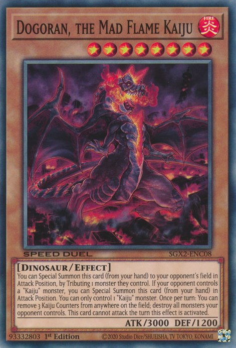 Dogoran, the Mad Flame Kaiju [SGX2-ENC08] Secret Rare | Event Horizon Hobbies CA