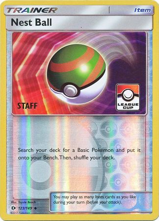 Nest Ball (123/149) (League Promo Staff) [Sun & Moon: Base Set] | Event Horizon Hobbies CA