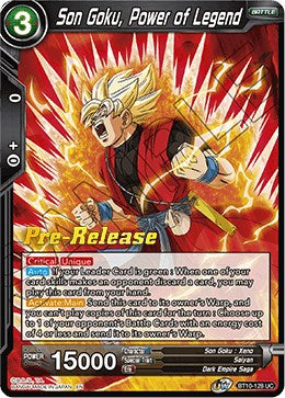 Son Goku, Power of Legend (BT10-128) [Rise of the Unison Warrior Prerelease Promos] | Event Horizon Hobbies CA