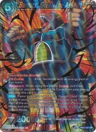 Bardock, Great Ape Assault (DB3-027) [Giant Force] | Event Horizon Hobbies CA