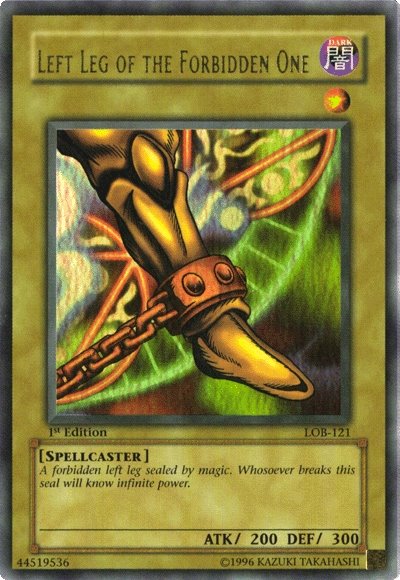 Left Leg of the Forbidden One [LOB-121] Ultra Rare | Event Horizon Hobbies CA