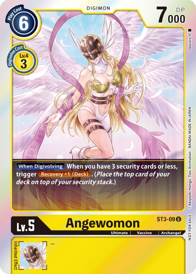 Angewomon [ST3-09] (Official Tournament Pack Vol. 6) [Starter Deck: Heaven's Yellow Promos] | Event Horizon Hobbies CA