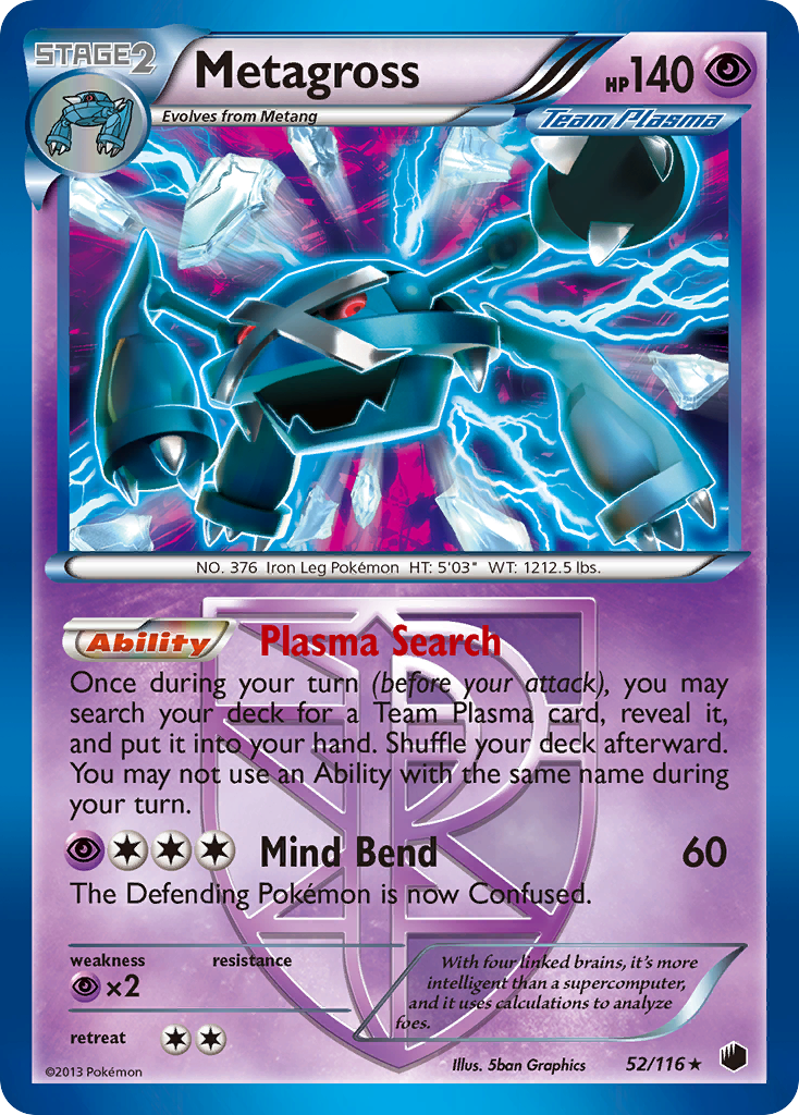 Metagross (52/116) [Black & White: Plasma Freeze] | Event Horizon Hobbies CA