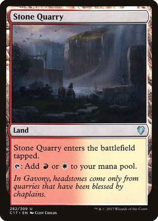 Stone Quarry [Commander 2017] | Event Horizon Hobbies CA