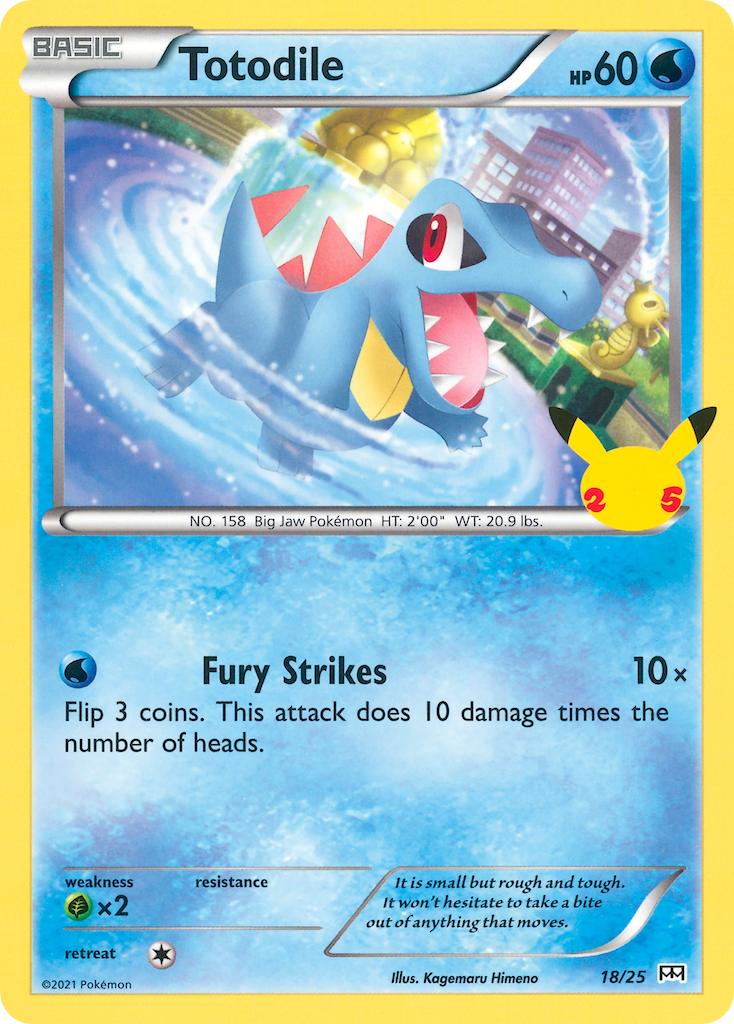 Totodile (18/25) [McDonald's 25th Anniversary] | Event Horizon Hobbies CA