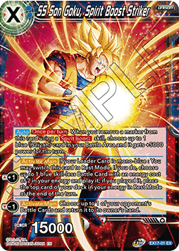 SS Son Goku, Spirit Boost Striker (EX17-01) [Saiyan Booster] | Event Horizon Hobbies CA
