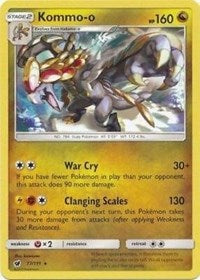 Kommo-o (77/111) (Cracked Ice Holo) (Theme Deck Exclusive) [Sun & Moon: Crimson Invasion] | Event Horizon Hobbies CA