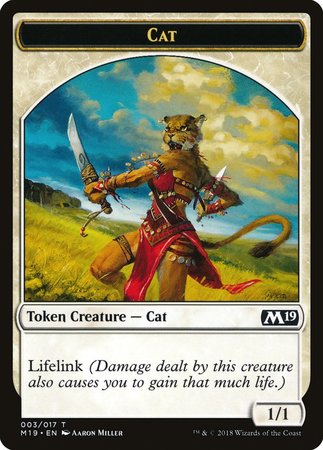 Cat Token [Core Set 2019 Tokens] | Event Horizon Hobbies CA