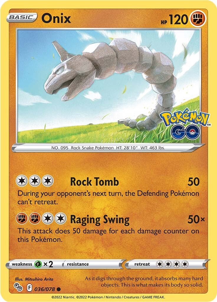 Onix (036/078) [Pokémon GO] | Event Horizon Hobbies CA