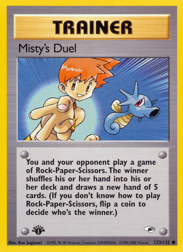 Misty's Duel (123/132) [Gym Heroes 1st Edition] | Event Horizon Hobbies CA