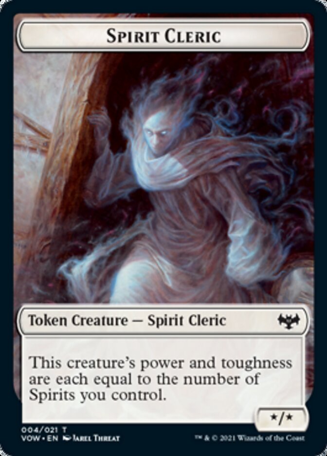 Zombie (008) // Spirit Cleric Double-sided Token [Innistrad: Crimson Vow Tokens] | Event Horizon Hobbies CA