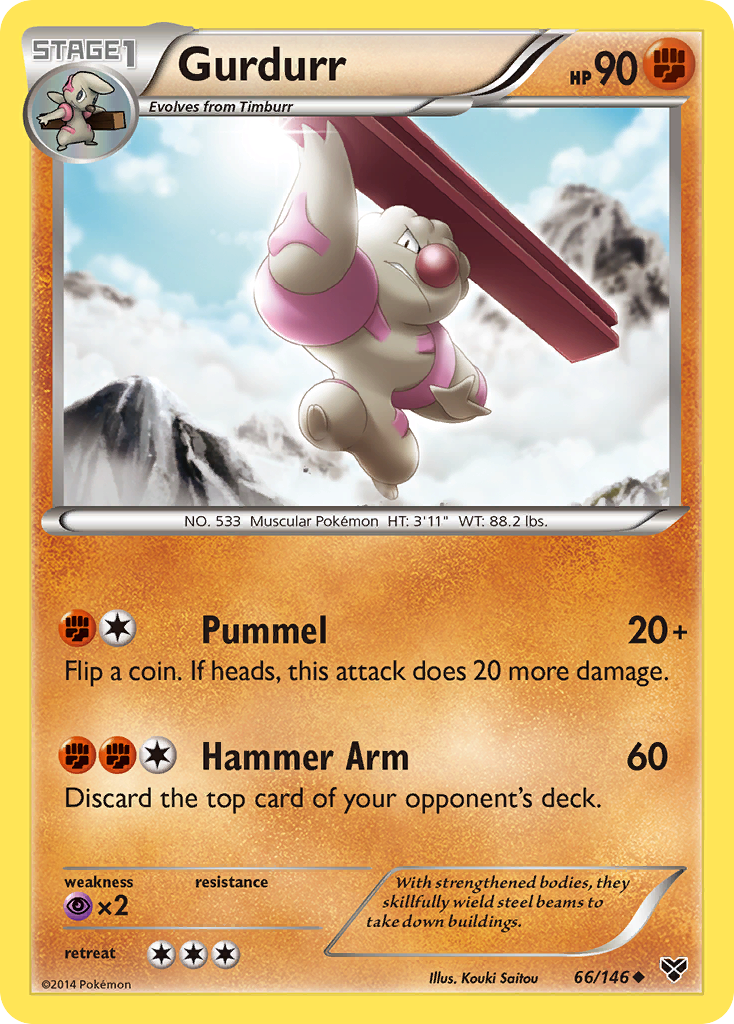 Gurdurr (66/146) [XY: Base Set] | Event Horizon Hobbies CA