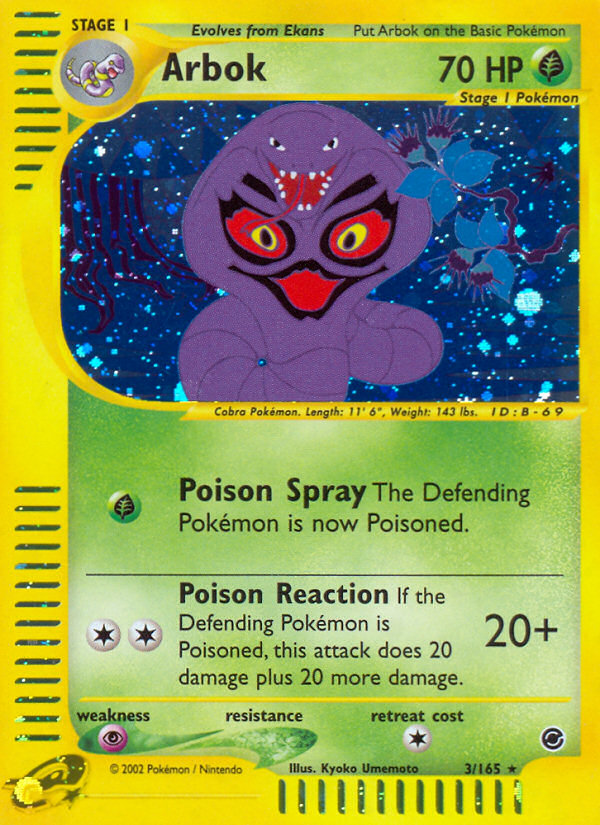 Arbok (3/165) [Expedition: Base Set] | Event Horizon Hobbies CA