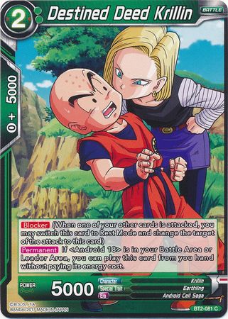 Destined Deed Krillin (BT2-081) [Union Force] | Event Horizon Hobbies CA